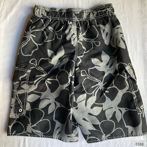Old Navy Men’s Swimming Trunks size L, Gray Aloha Floral - Picture 10 of 10